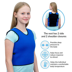 Sensory Deep Pressure Vest for Kids Weighted Vest Compression Vest for Autism