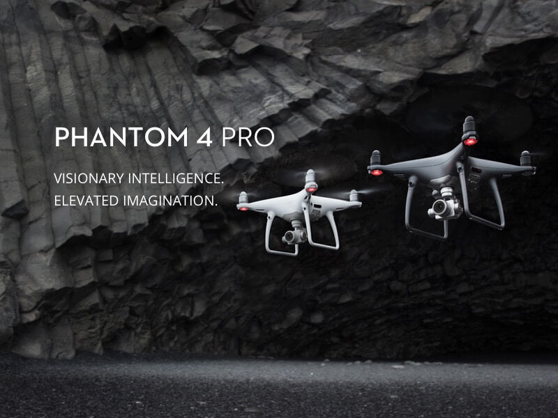 DJI Phantom 4 pro /  Drone black color with 4K video